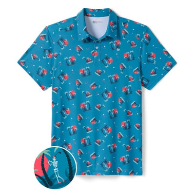 Tipsy Elves - Mens Par for the Corpse Golf Polo