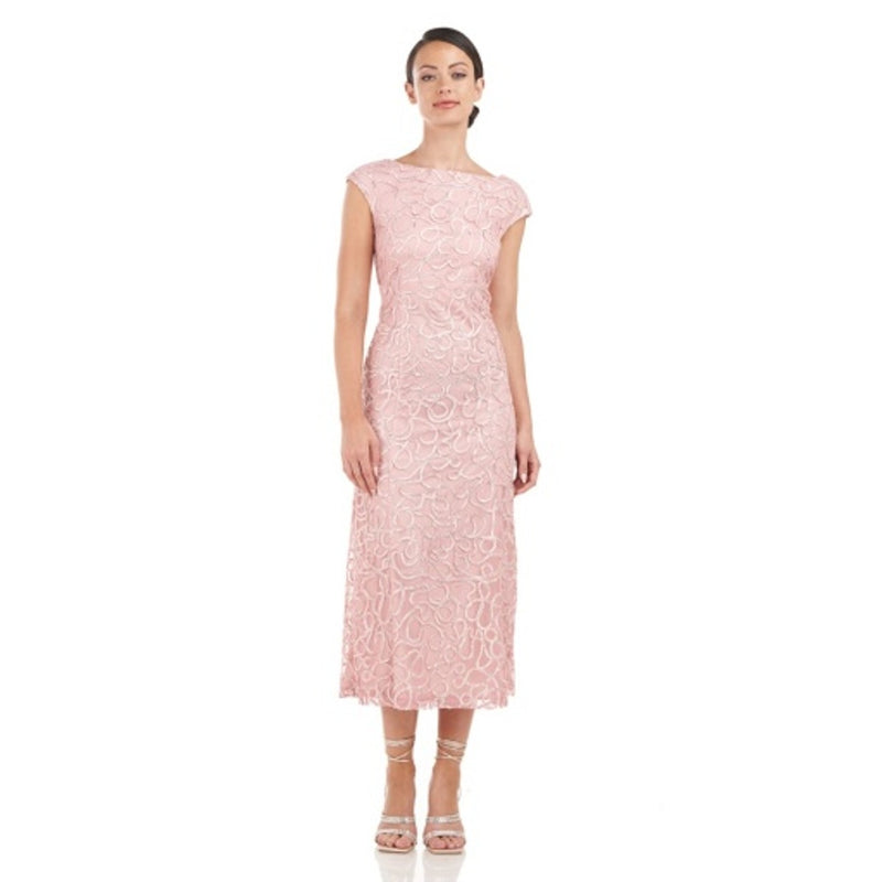JS Collections - Womens Kiara a-Line Tea Length Dress