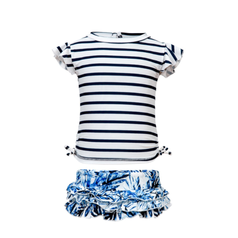 Snapper Rock - Baby Ombre Leaf Ruffle Set