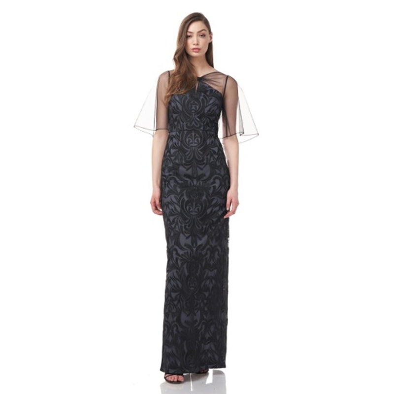 JS Collections - Womens Claudia Column Gown