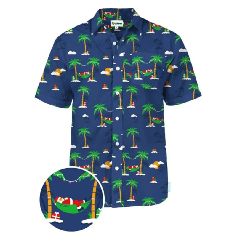 Tipsy Elves - Mens Hammock Holiday Hawaiian Shirt