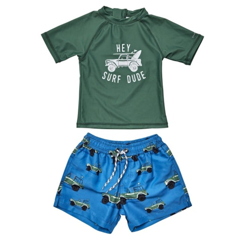 Snapper Rock - Baby Surf Safari Short Sleeve Baby Set