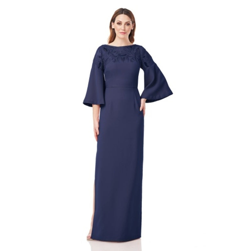JS Collections - Womens Ezra Cut Out Column Gown