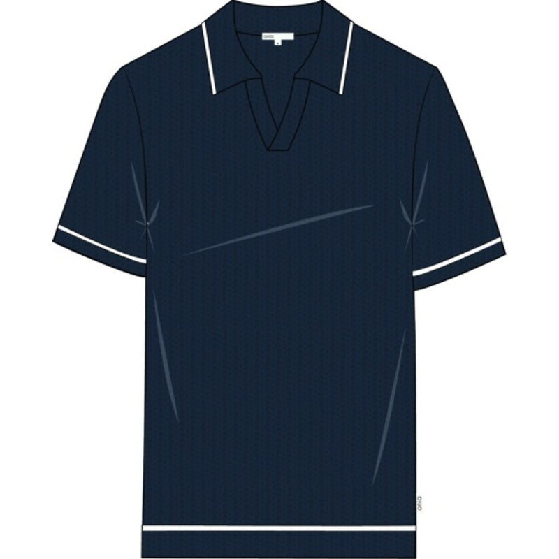 Onia - Mens Linen Johnny Collar Polo Sweater