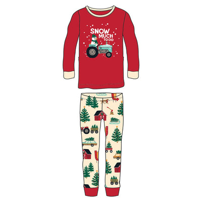 Little Blue House - Tree Farm Merry Christmas Kids Pajama Set