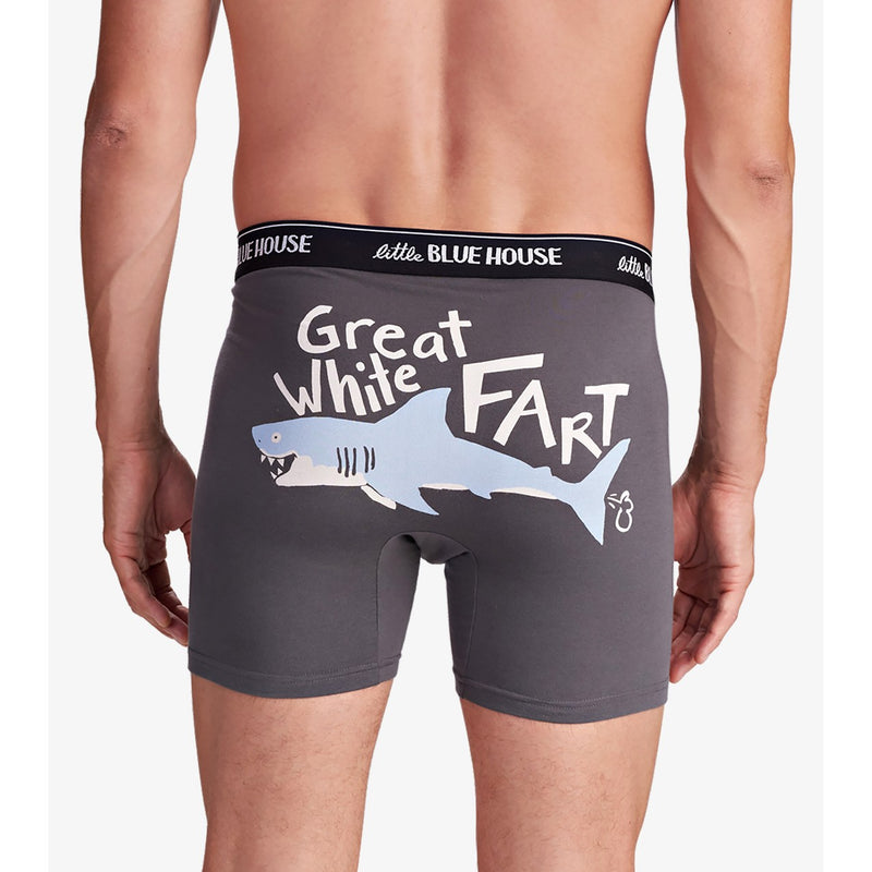 Little Blue House - Great White Fart Mens Boxer Brief