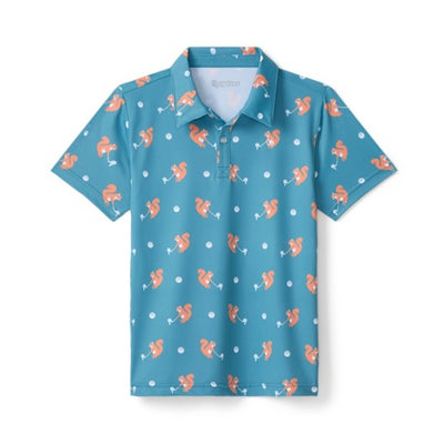 Tipsy Elves - Kids Squirrel! Golf Polo