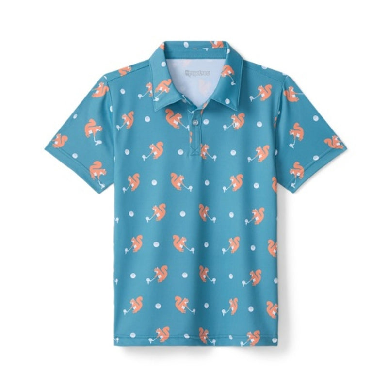 Tipsy Elves - Kids Squirrel! Golf Polo