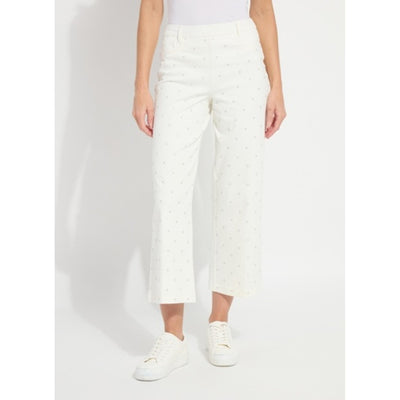 Lysse - Womens Audrey Pearled Embellished Crop Denim