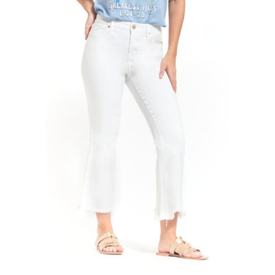 1822 Denim - Womens 27" Luxe Demi Boot Jean with Sharkbite Hem