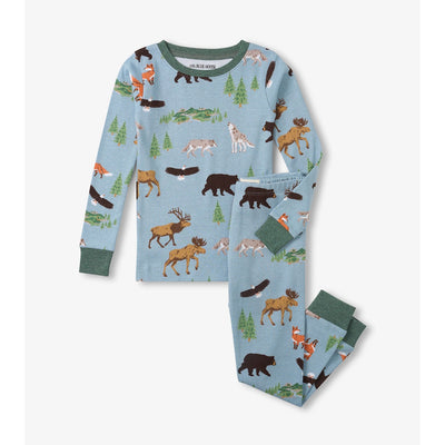 Little Blue House - Northern Wilderness Kids Pajama Set