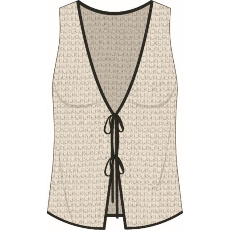 Onia - Womens Linen Knit Tie Front Tank