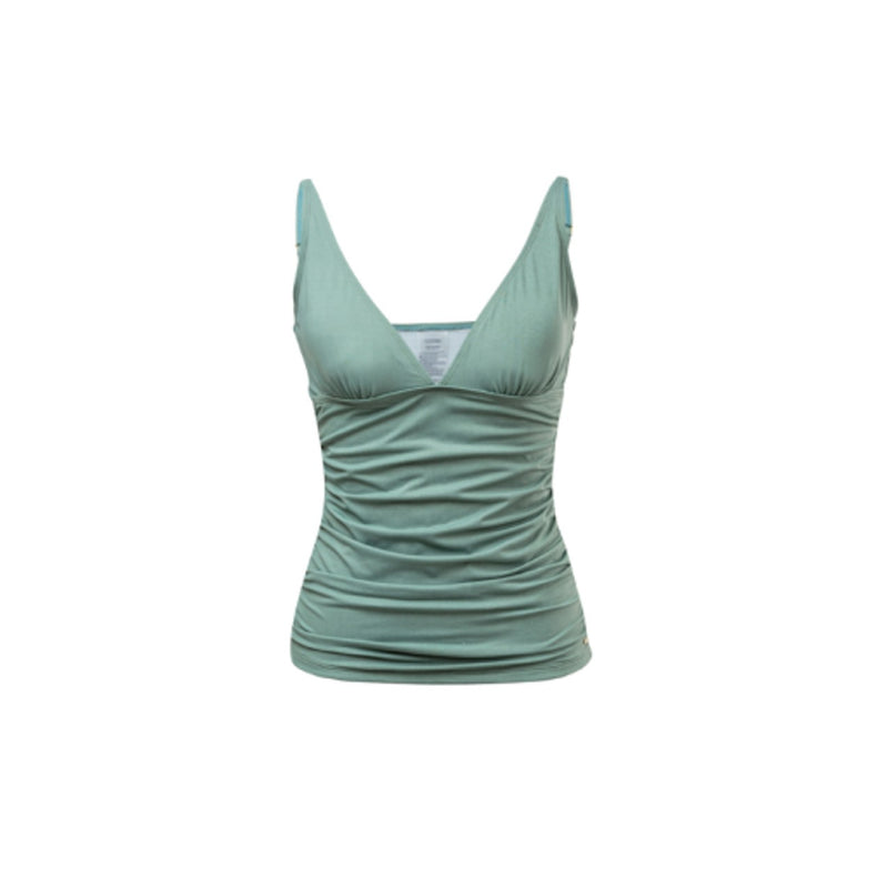 Snapper Rock - Womens Ladies Sage Rouched Tankini to