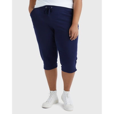 Hanes - Womens Just My Size Women's French Terry Capris 19 (Plus Size)