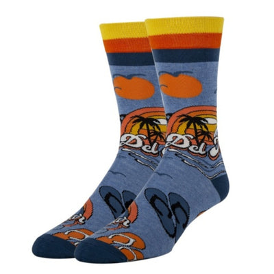 Oooh Yeah - Mens Del Mar-Mens Crew Sock