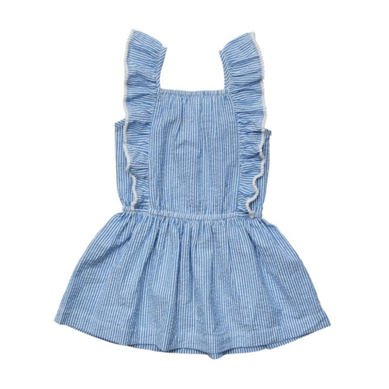 Snapper Rock - Girls Cornflower Frilled Beach Dress