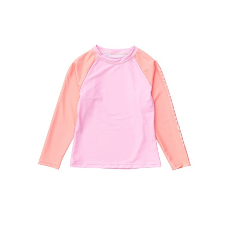 Snapper Rock - Girls Sunset Pink Long Sleeve Rash Top