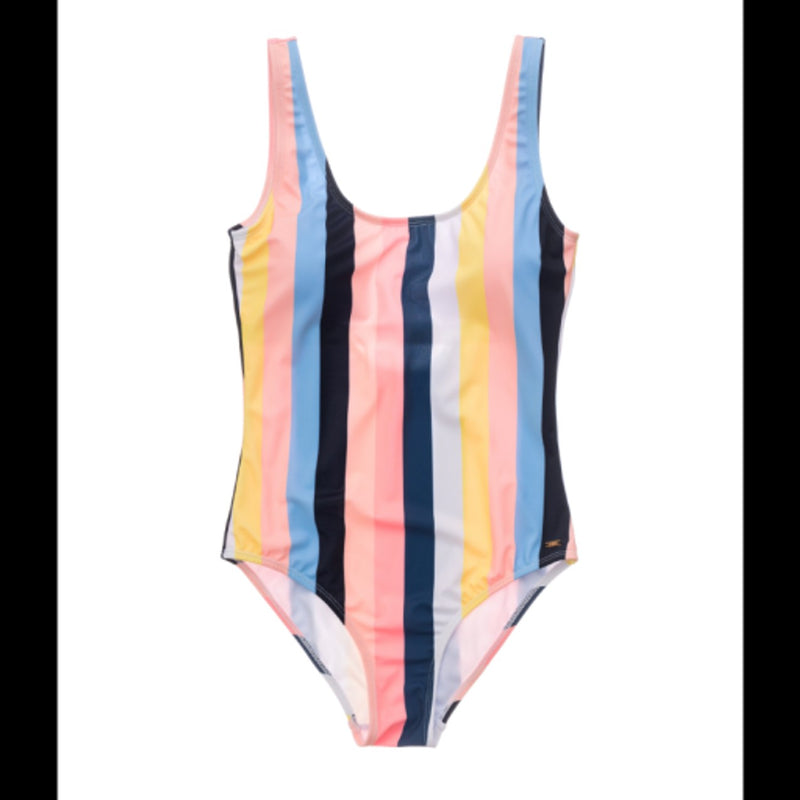 Snapper Rock - Womens Ladies Opti Stripe Scoop Swimsuit