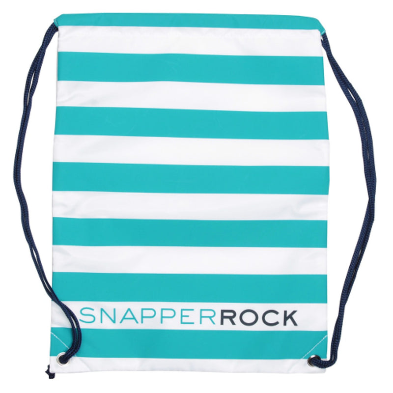 Snapper Rock - Kids Swim Bag Aqua / White Stripe