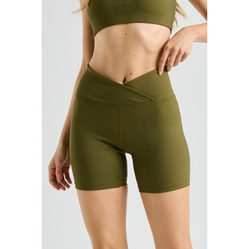 Year of Ours - Womens Ribbed V Waist Biker Short