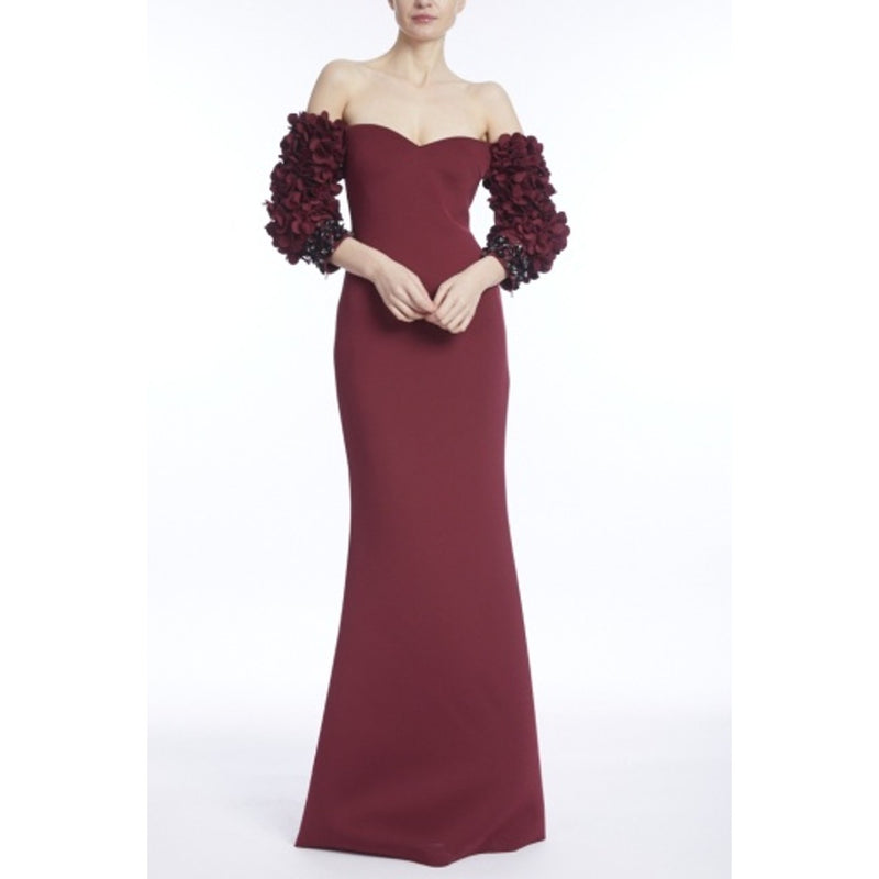 Badgley Mischka - Womens Off Shldr 3d Slv