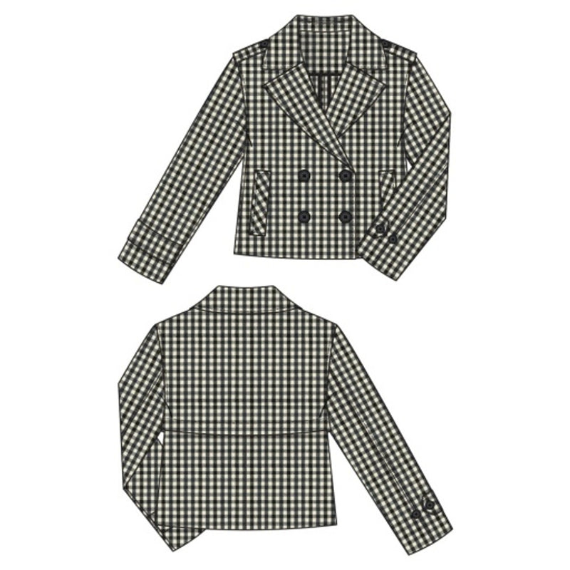 Liverpool Los Angeles - Womens Cropped Trench Jacket