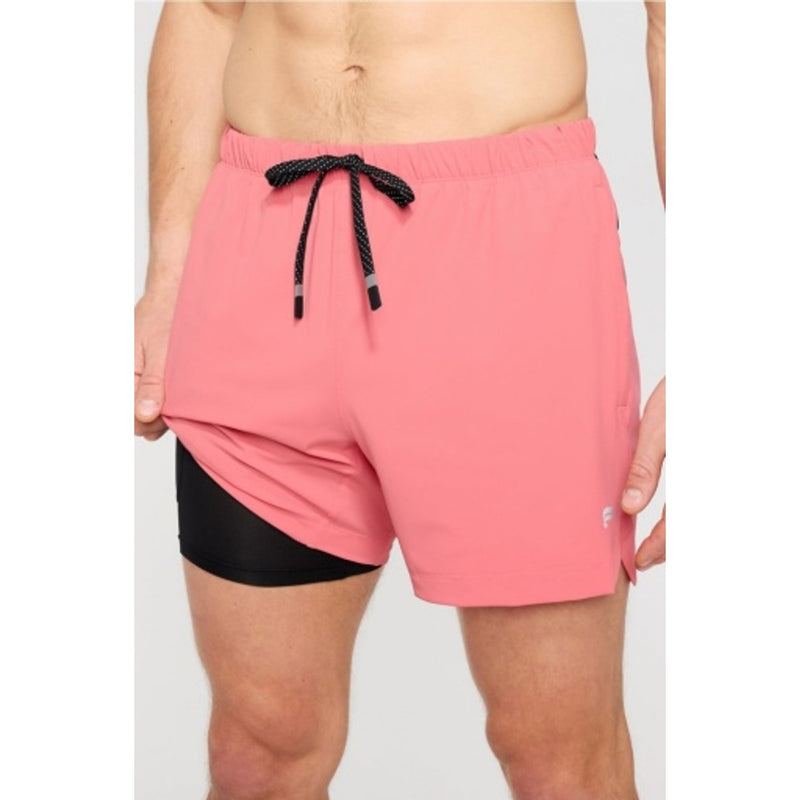 Fabletics - Mens the 5" One Short (Lined) - Sedona Sunrise