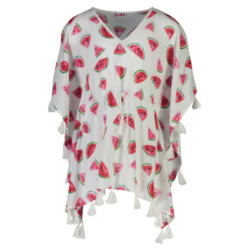 Snapper Rock - Girls Watermelon Batwing Kaftan