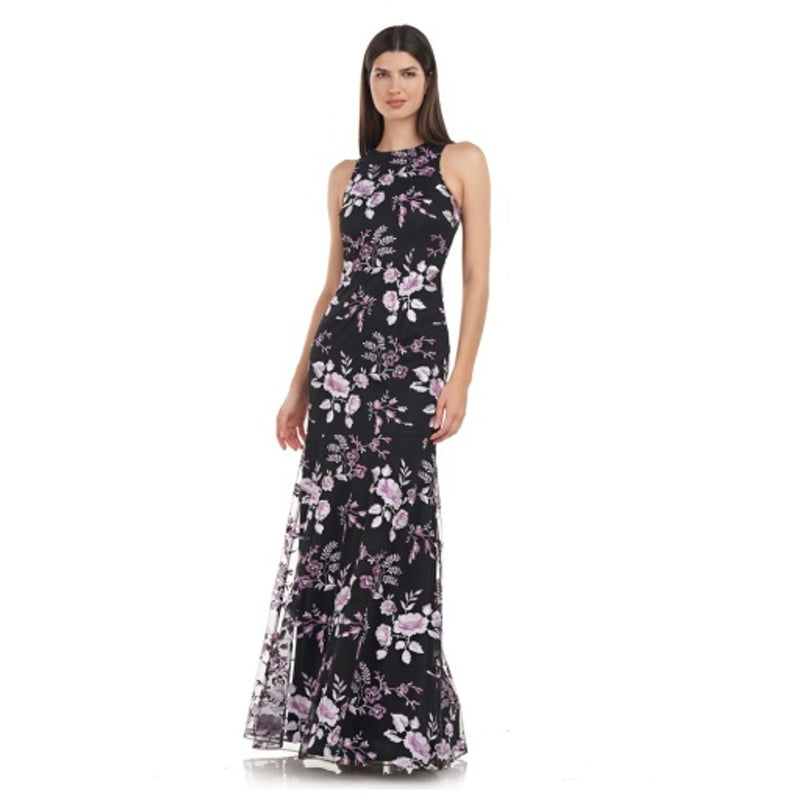 JS Collections - Womens Cameron Halter Mermaid Gown