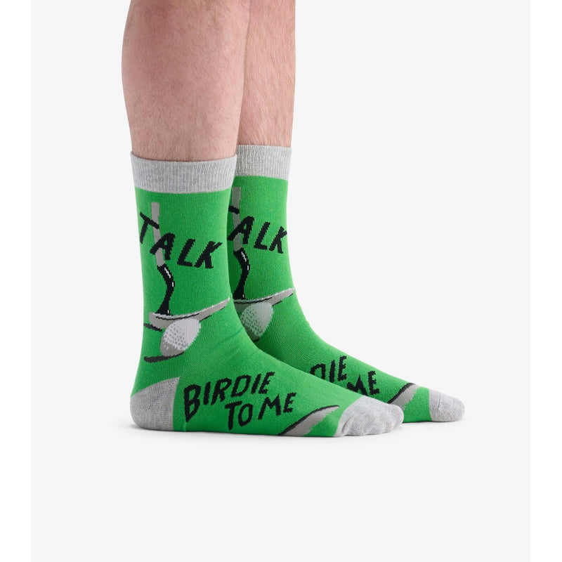 Little Blue House - Talk Birdie to Me Mens Crew Socks