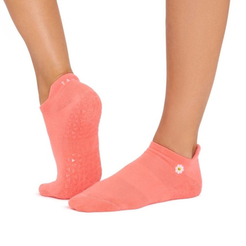 Thirty Three Threads - Unisex Grip Savvy Coral Happy Daisy - Coral Happy Daisy