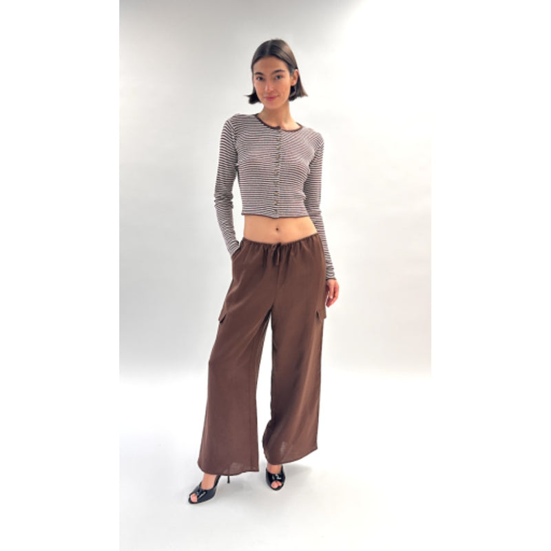 Onia - Womens Air Linen Cargo Pant