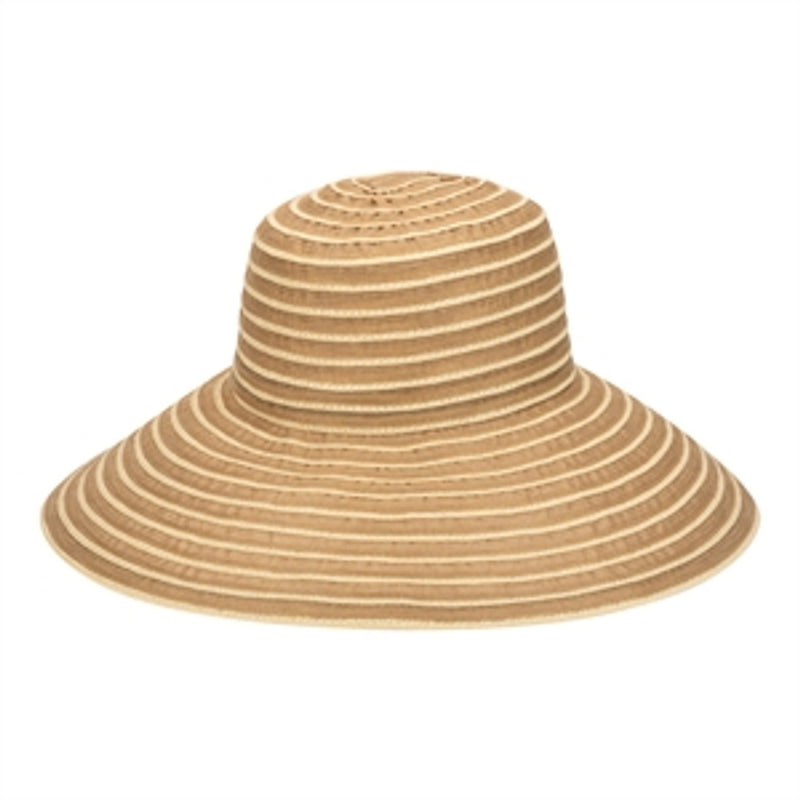 San Diego Hat Company - Julie Womens Mixed Paper and Sheer Ribbon Braid