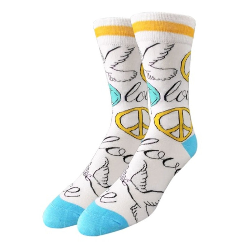 Oooh Yeah - Womens Unisex Crew Socks-Peace & Love