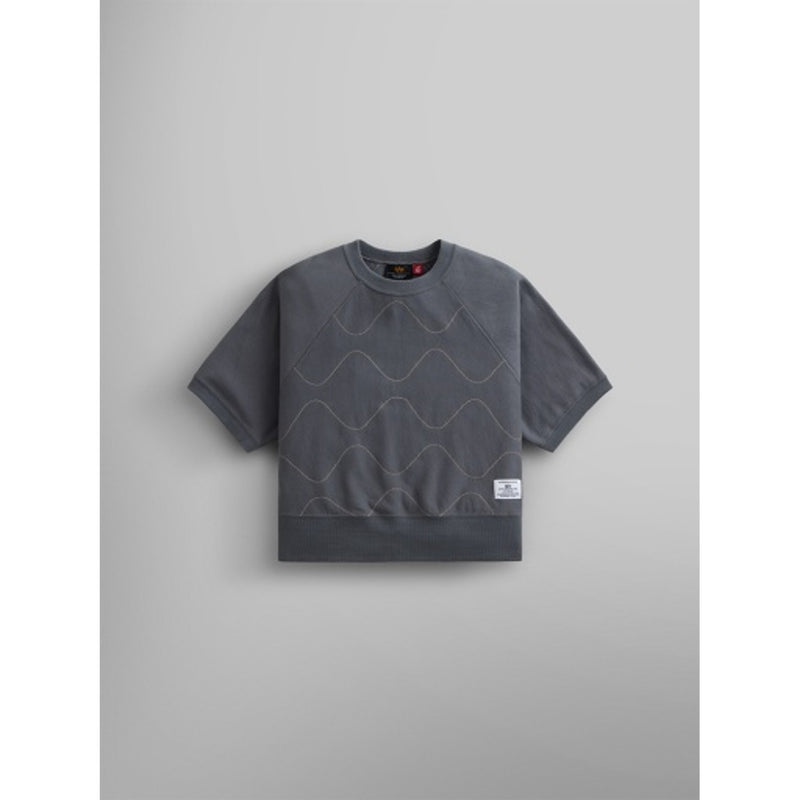 Alpha Industries - Womens Short Sleeve Quilted Sweatshirt with