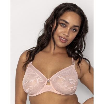 Ariela - Womens No-Show Lace Unlined Underwire Bra