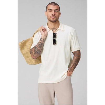 Fabletics - Mens the 24-7 Ribbed Johnny Collar Polo