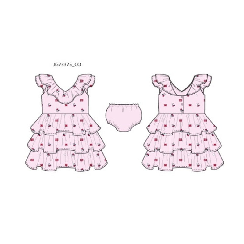 Janie and Jack - Girls with Pnk Aop Dress Disney