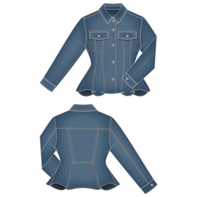Liverpool Los Angeles - Womens Fit and Flare Trucker Jacket