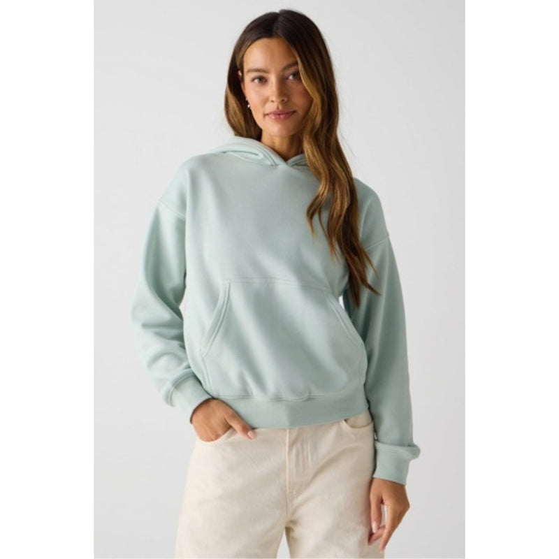 Fabletics - Womens Cozy Fleece Hoodie - Tumbled Stone