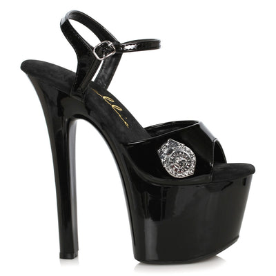 Ellie Shoes - 7" Womens Stiletto Sandal with Badge