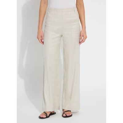 Lysse - Womens Gabriela Linen Hi Waist Pintuck Wide Leg Pant