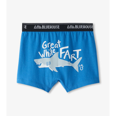 Little Blue House - Great White Fart Boys Boxer
