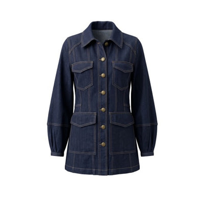 Liverpool Los Angeles - Womens Lantern Sleeve Denim Jacket