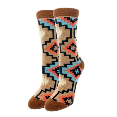 Oooh Yeah - Womens Sandpoint Trail Southwestern Womens Crew Socks