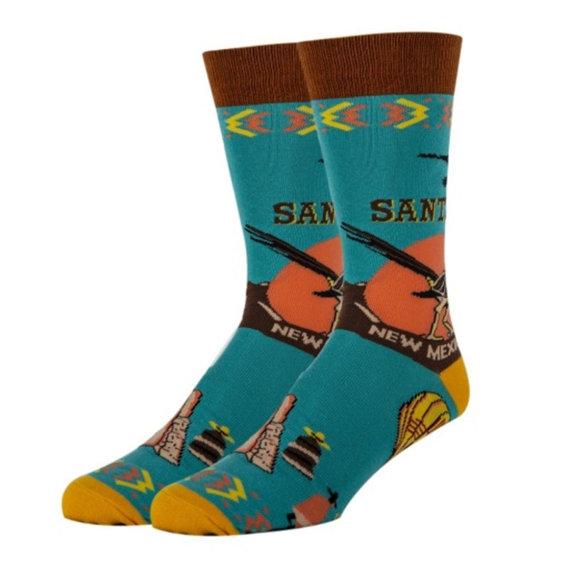 Oooh Yeah - Mens Crew Socks-Santa Fe