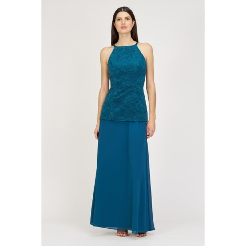 JS Collections - Womens Esmeralda Halter Mixed Media