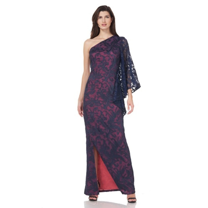 JS Collections - Womens Rosalie One Shoulder Gown