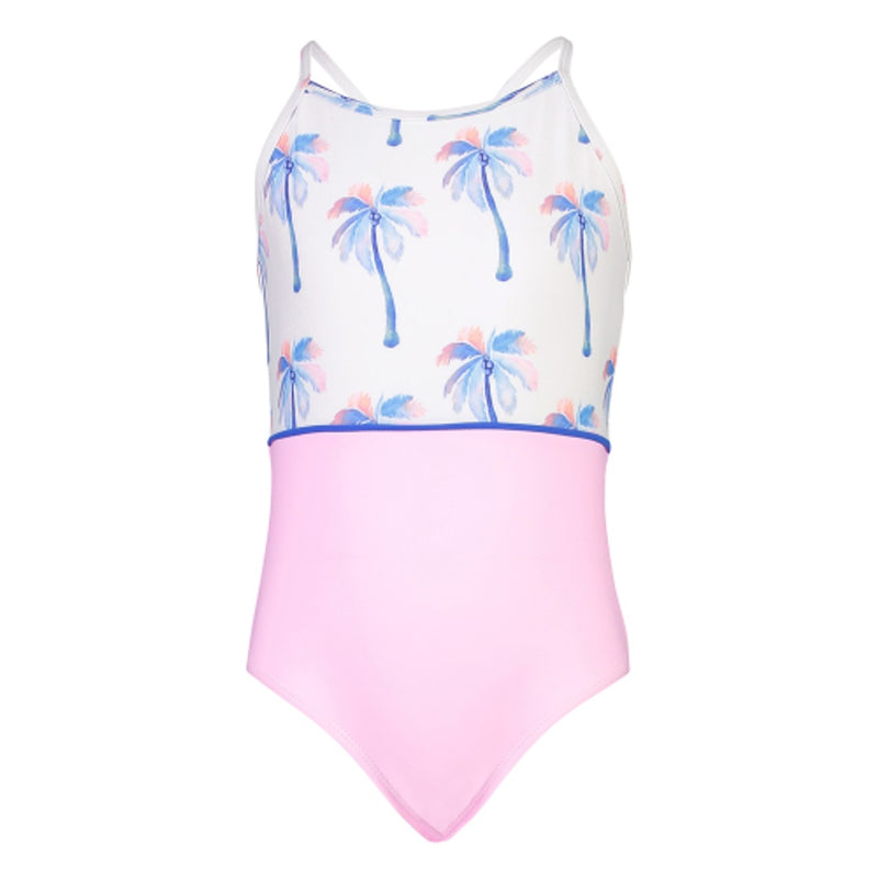 Snapper Rock - Girls Moorings Palm Classic Crossback Swimsuit