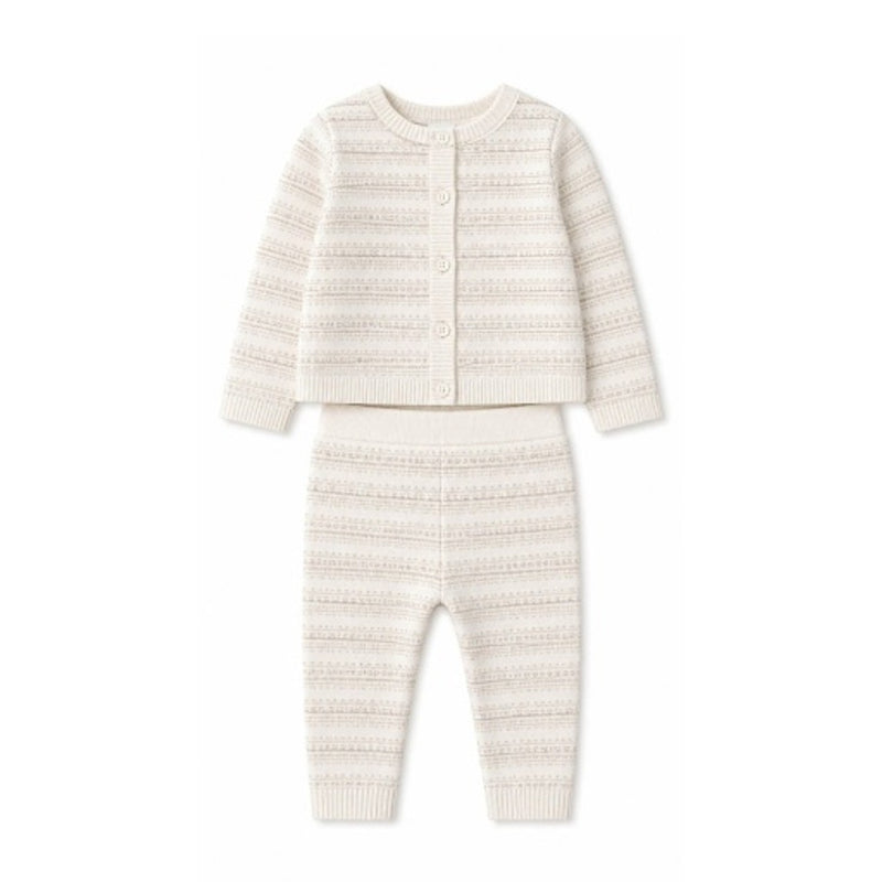Hope & Henry - Baby Organic Cardigan and Legging Set